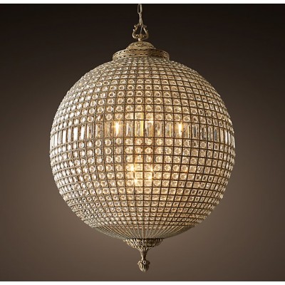 Modern minimalist 8 lights crystal ball chandelier