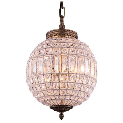 Olivia French Gold One-Light Pendant with Royal Cut Clear Crystals