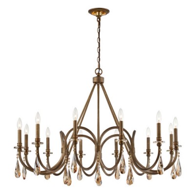 Padova Bronze 12 Light Chandelier