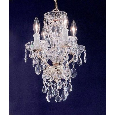 Four-Light Chandelier w/Swarovski Spectra Crystal