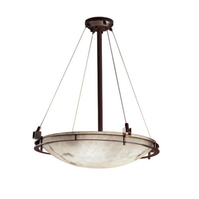 Design Group LumenAria Dark Bronze LED 24-Inch Round Bowl Pendant