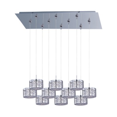 Polished Chrome Ten-Light RapidJack Pendant