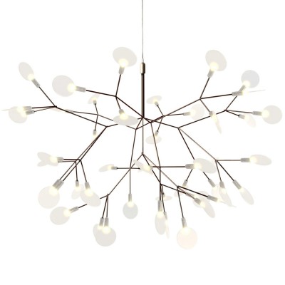 Moooi Heracleum II Postmodern Firefly Cafe Restaurant Chandelier Artist Design Lighting For bedroom(Copper&Nickel Small)