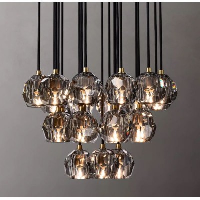 Postmodern design style chandeliers  Brass
