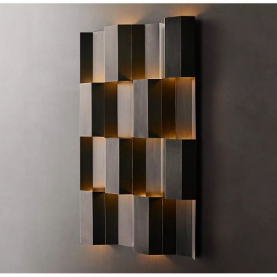 Postmodern design style wall lighting Black