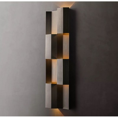 Postmodern design style wall lighting Black