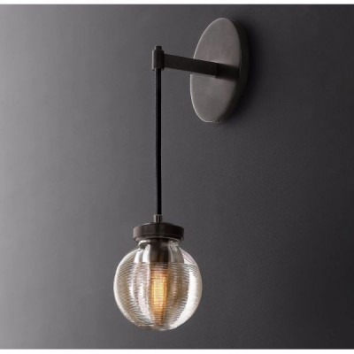 Postmodern design style wall lighting Black