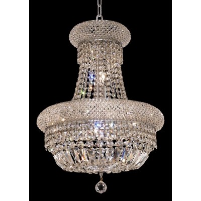 8 Light crystal chandelier chrome plated