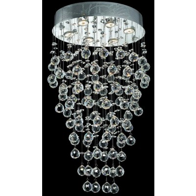 Galactic Crystal Chandelier in chrome finish