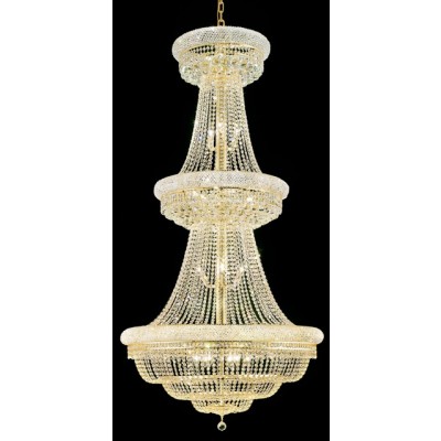 32 Light crystal chandelier gold plated