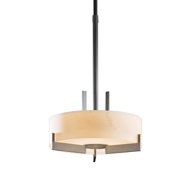 Dark Smoke 19.5-Inch Three-Light Pendant with Stone Glass