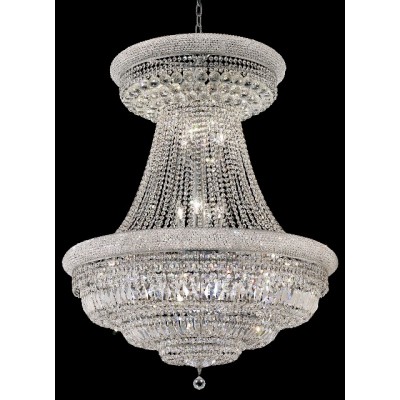 28 Light crystal chandelier chrome plated