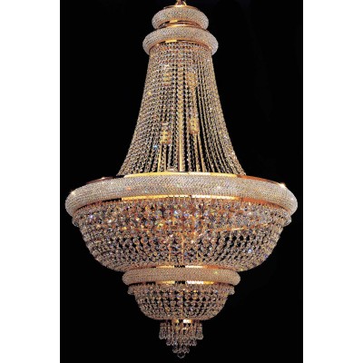 crystal chandelier in 24K gold finish 