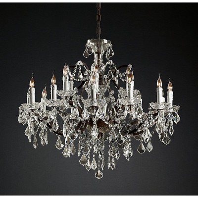 Modern style 18 lights crystal candle chandelier