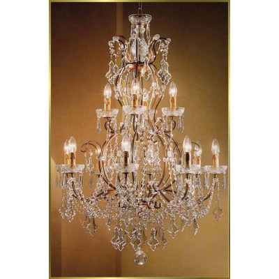 Versailles Chandeliers dressed with crystals pendants