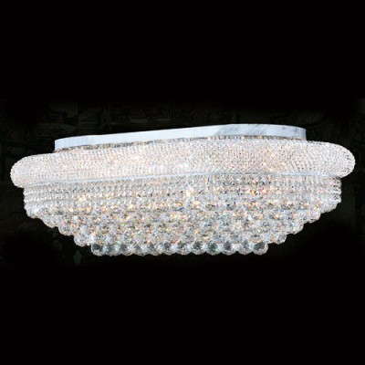 Corp Empire 18-Light Chrome Finish with Clear-Crystals Ceiling-Light