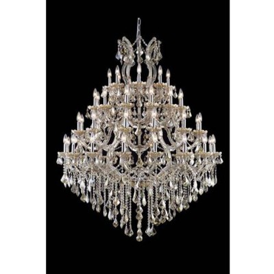 Golden Teak 49 
Light 62-in Chandelier