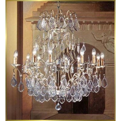Versailles Chandeliers dressed with crystals pendants