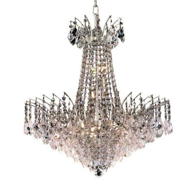 Eleven-Light Chandelier with Clear Royal Cut Crystals