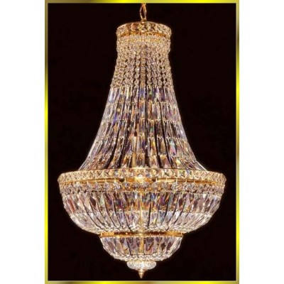 12 lights crystal chandelier in gold plated finish