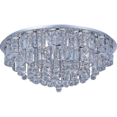 ET2 Bangle Polished Chrome Twenty-Eight Light Flush Mount