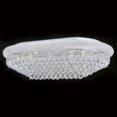 Corp Empire 24-Light Chrome Finish with Clear-Crystals Ceiling-Light