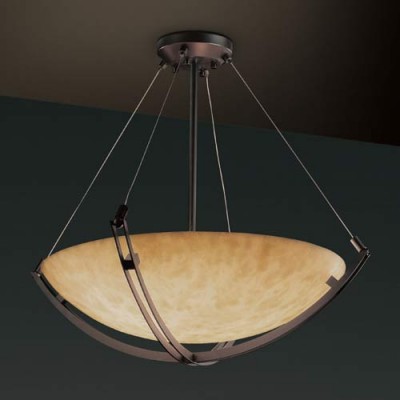 Group 36-Inch Bowl Pendant with Crossbar