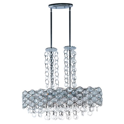International Cirque Polished Chrome 12-Light Island Pendant