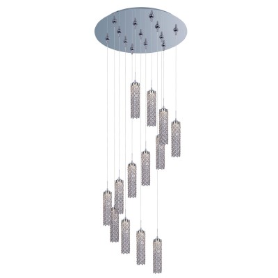 Polished Chrome 13-Light LED 21-Inch RapidJack Pendant