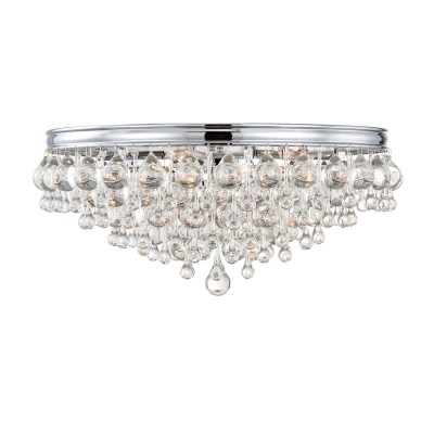  Group Calypso Polished Chrome Six-Light Ceiling Mount