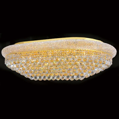 Corp Empire 24-Light Gold Finish with Clear-Crystals Ceiling-Light