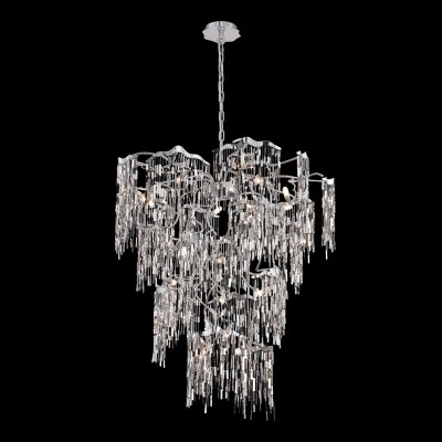  Chrome 31-Inch 14-Light Chandelier