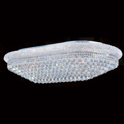 Corp Empire 28-Light Chrome Finish with Clear-Crystals Ceiling-Light