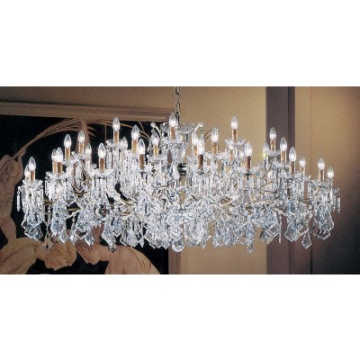 50 Light Versailles crystal Chandeliers in rust finish
