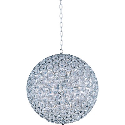 Polished Chrome Twelve-Light Pendant