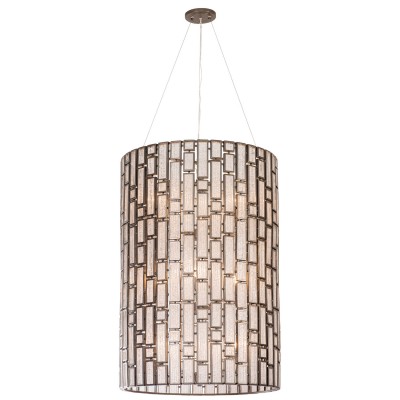 New Bronze Nine-Light Foyer Pendant