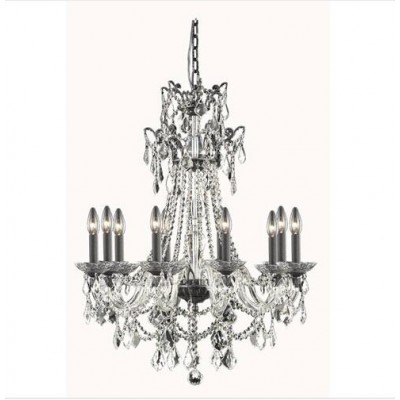 Bronze 10-Light Chandelier with Swarovski Elements Crystal