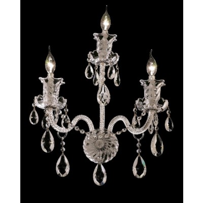 3 Lights crystal wall sconce