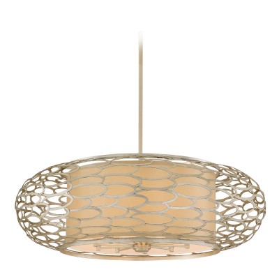 Modern Silver 10-Light Pendant