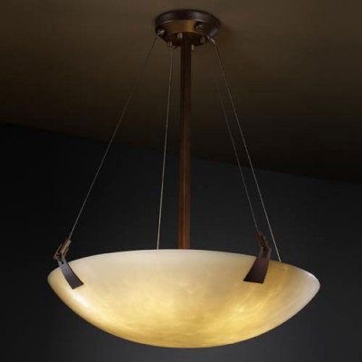 Group Clouds 48-Inch Bowl 6000 Lumen LED Pendant with Tapered Clips