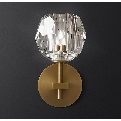 Postmodern design style gold Boule DE crystal single sconce
