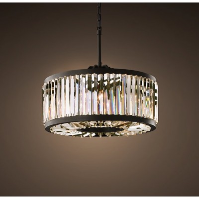 Modern style 8 lights luxurious round crystal chandelier