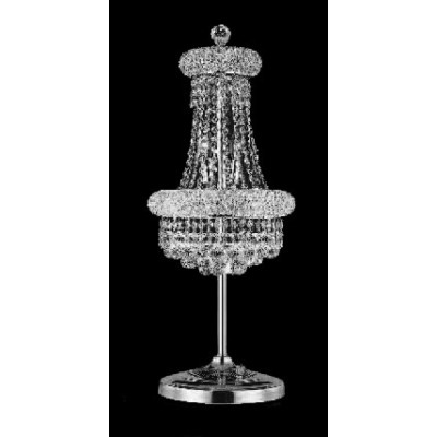 6-light table lamp in chrome finish 