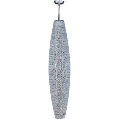 International Glimmer Plated Silver Twelve-Light Pendant