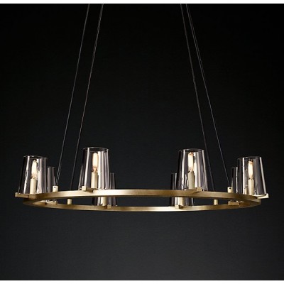 Modern style 8 lights metal crystal chandelier