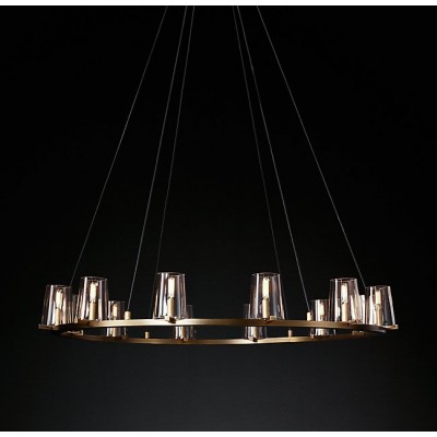 Modern style 12 lights metal crystal chandelier