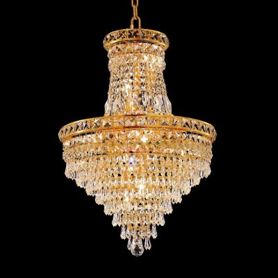 Gold plated 12 Light crystal Chandelier