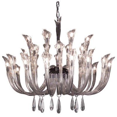 Inspiration Chrome Thirty-Two Light Chandelier