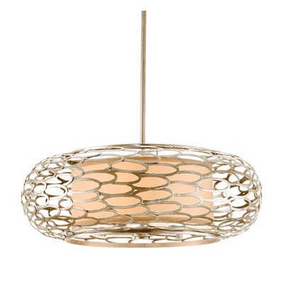 Modern Silver Five-Light Pendant