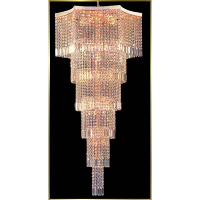 Entryway chandelier / foyer chandelier in gold plated finish